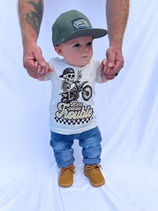 Here Comes Trouble Tee