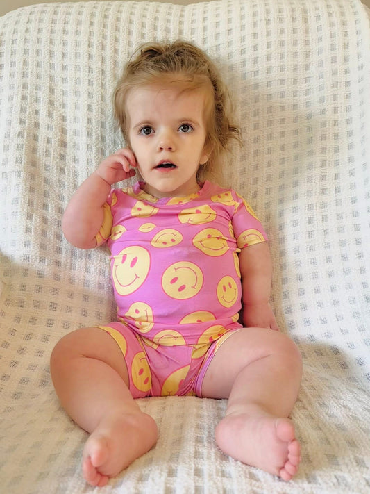 Pink Lemonade Bamboo • Short Set