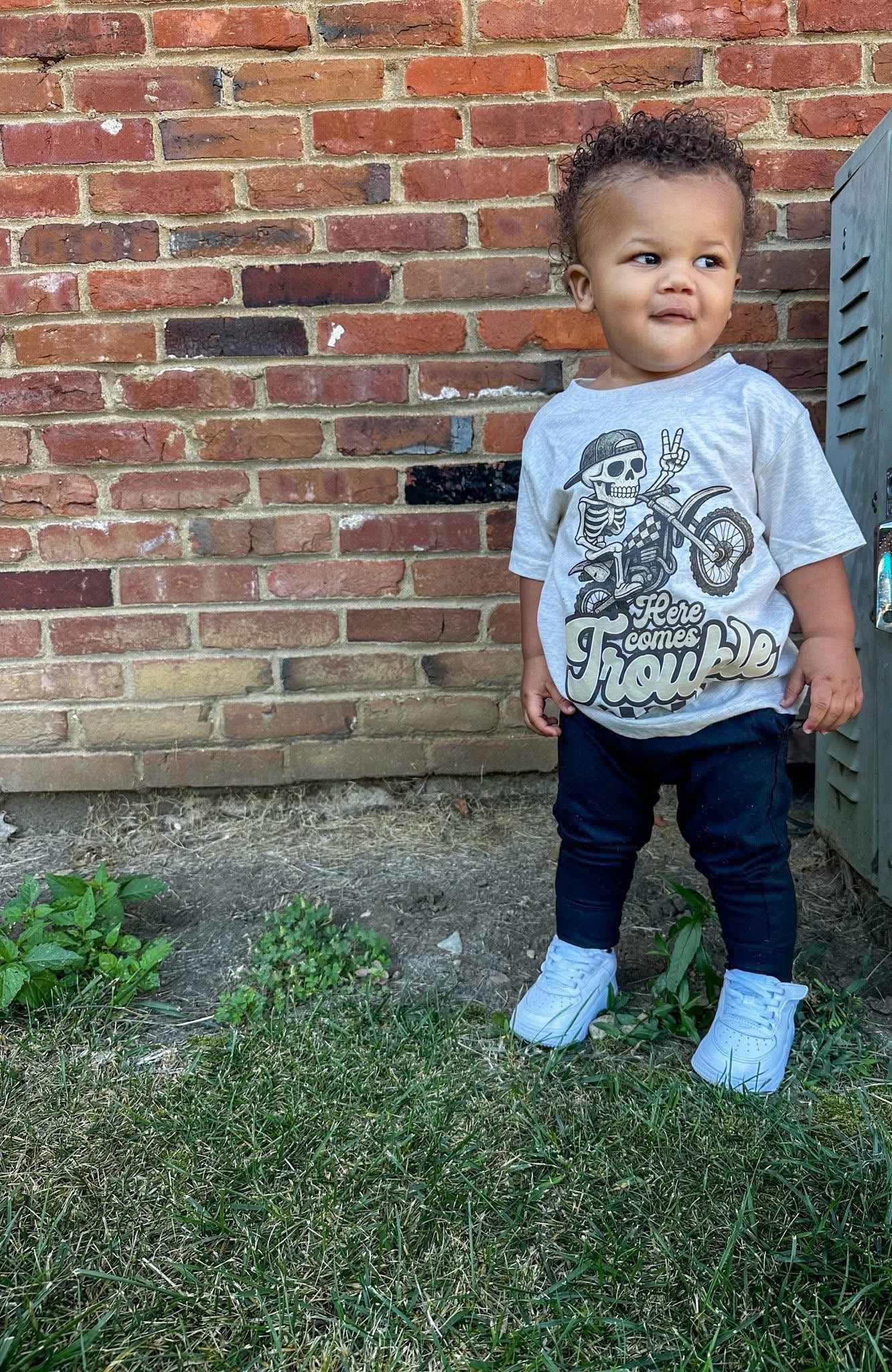 Here Comes Trouble Tee