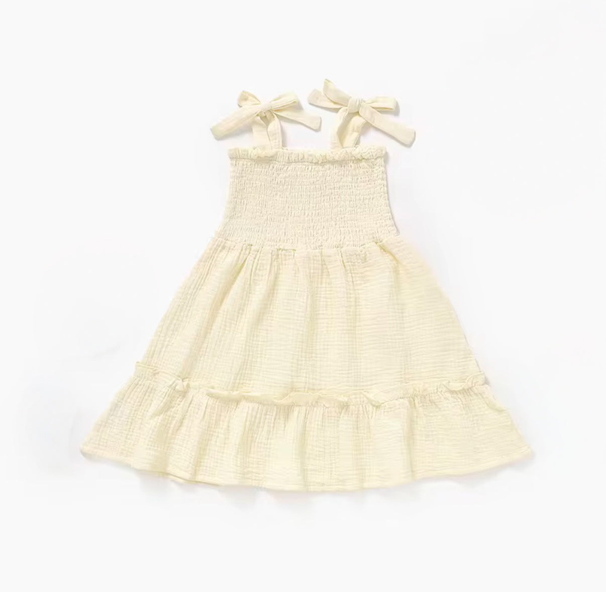 LG BUTTERCREAM MUSLIN DRESS