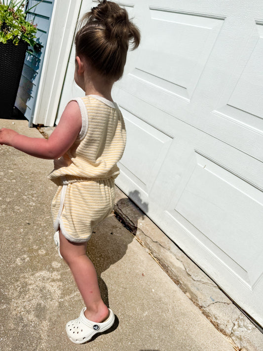 Terry Tank Short Set | Creamsicle