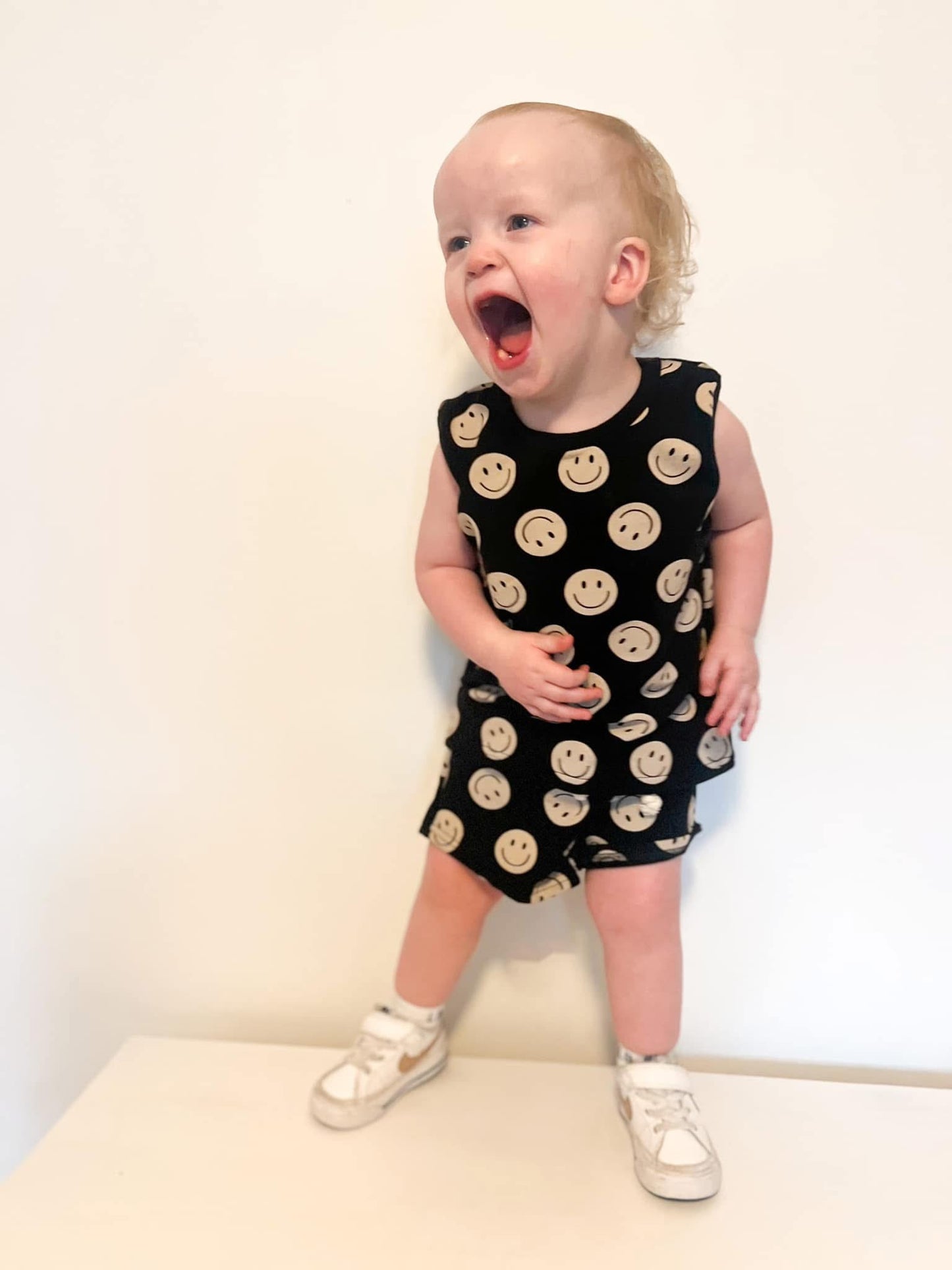 Smiley Tank Short Set