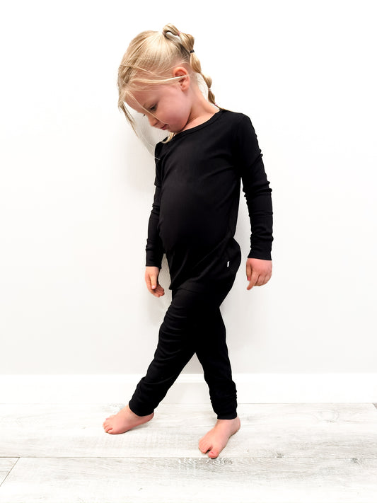 Midnight | Ribbed 2 Piece Set