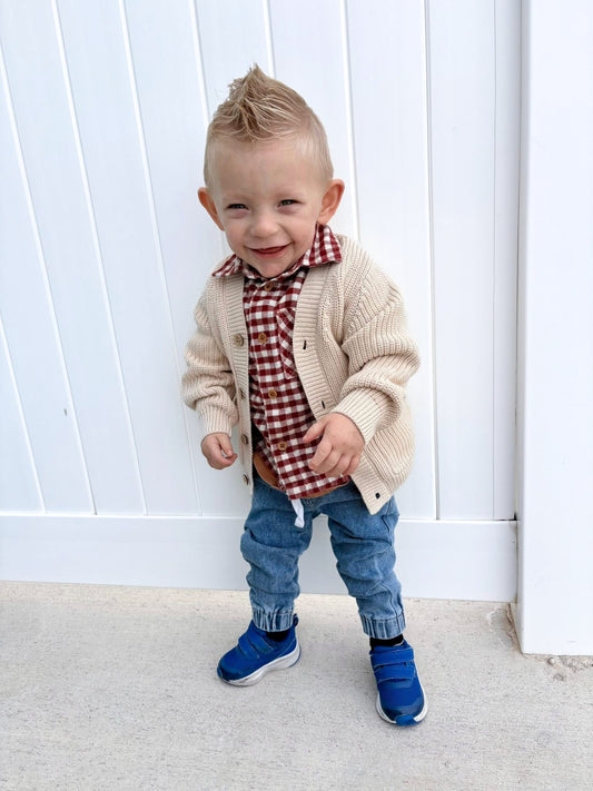 LG KNIT CARDIGAN • CREAM