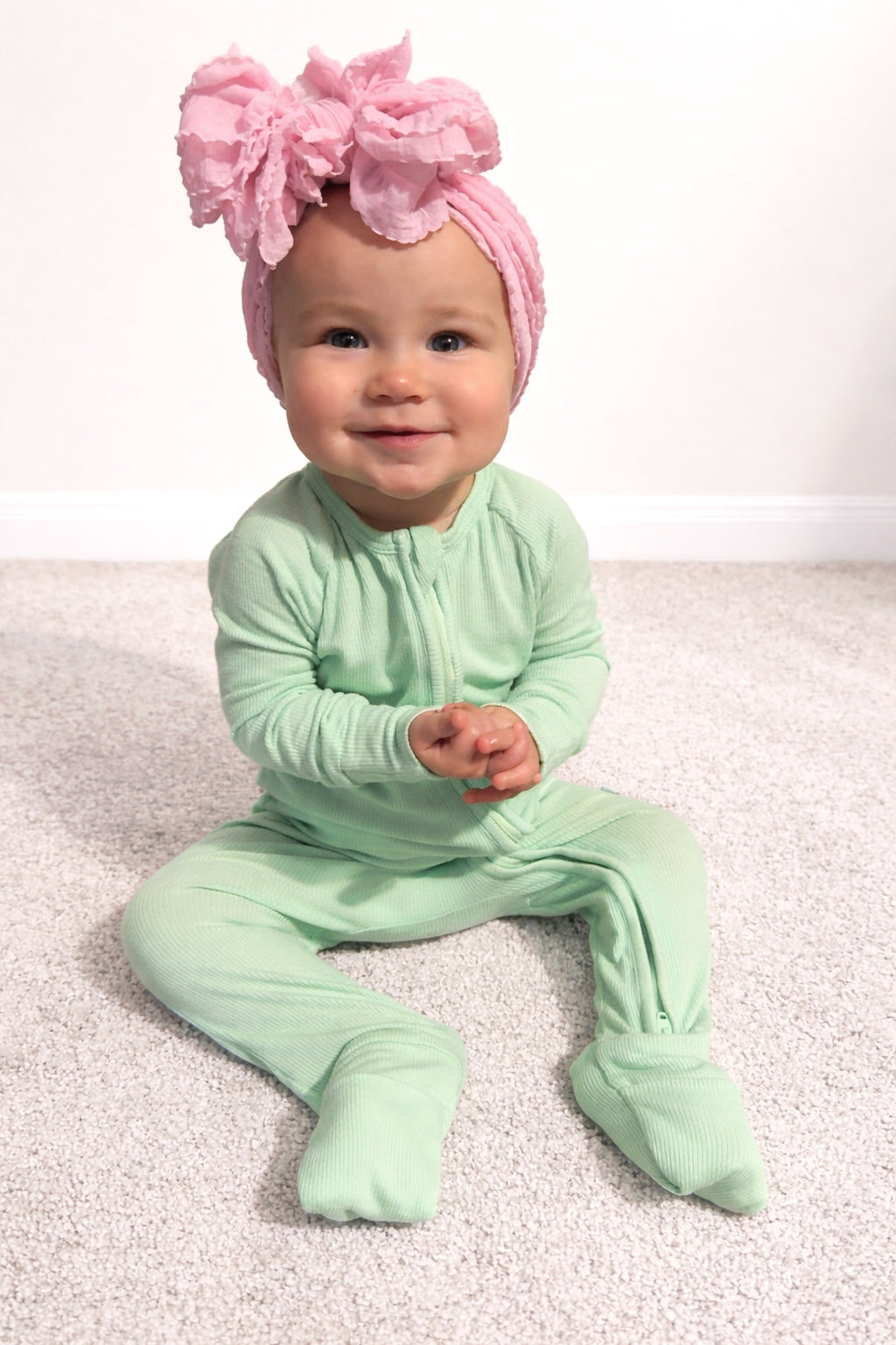 MINT RIBBED • BAMBOO ZIPPY