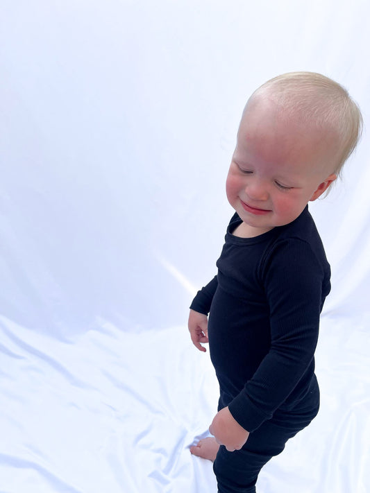 Midnight | Ribbed 2 Piece Set