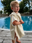SUNNY TRIPE PONCHO TOWEL