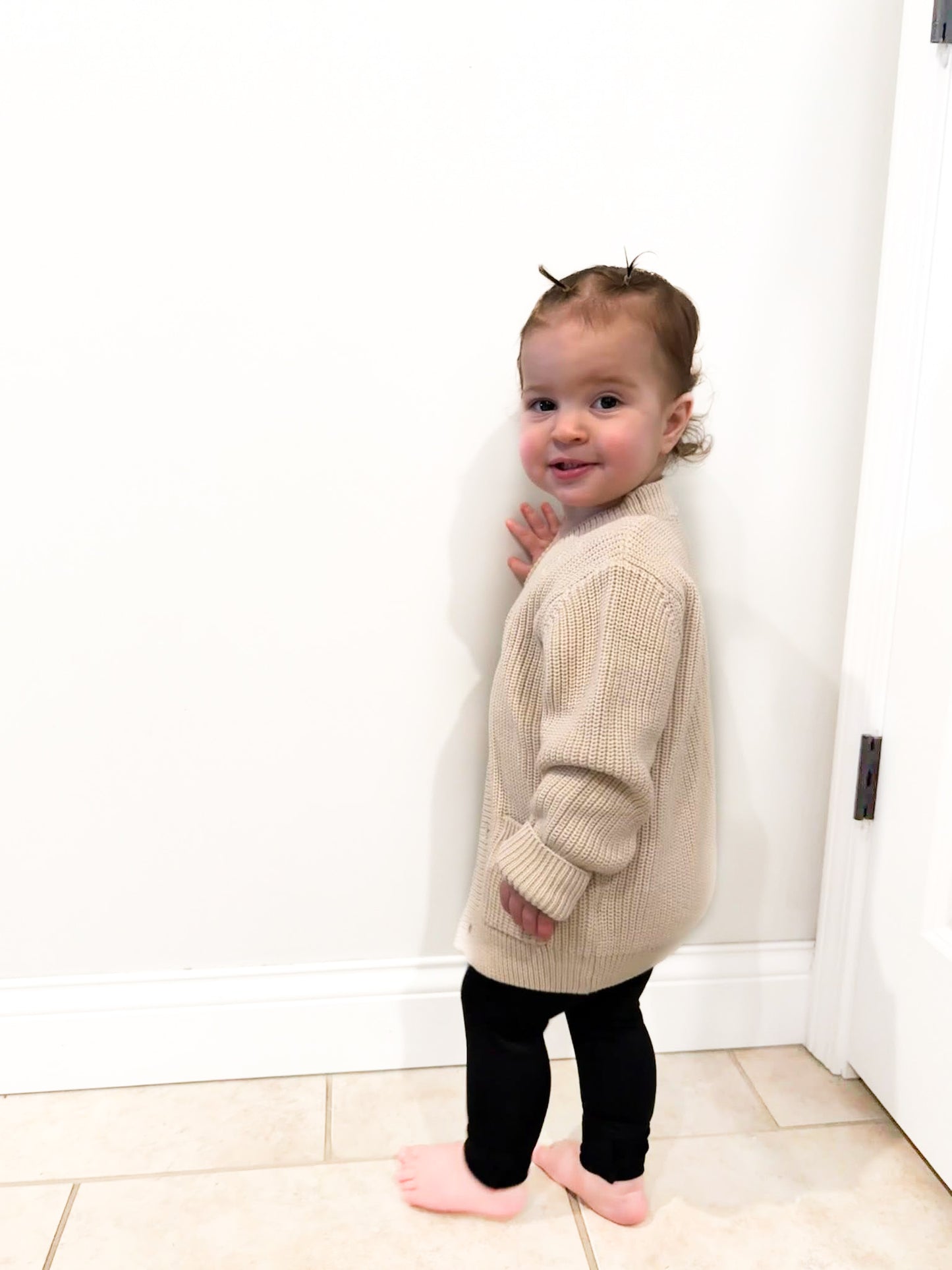 LG KNIT CARDIGAN • CREAM