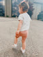 LG Ribbed Bikers | Dusty Rose