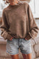 Adult Drop-Shoulder Pullover • Brown