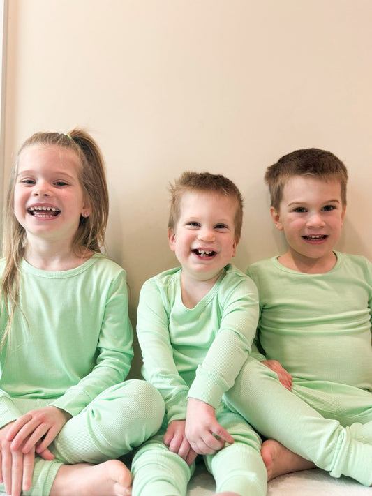 MINT RIBBED • BAMBOO 2 PIECE