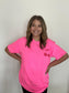 Cherries Neon Pink Graphic Tee