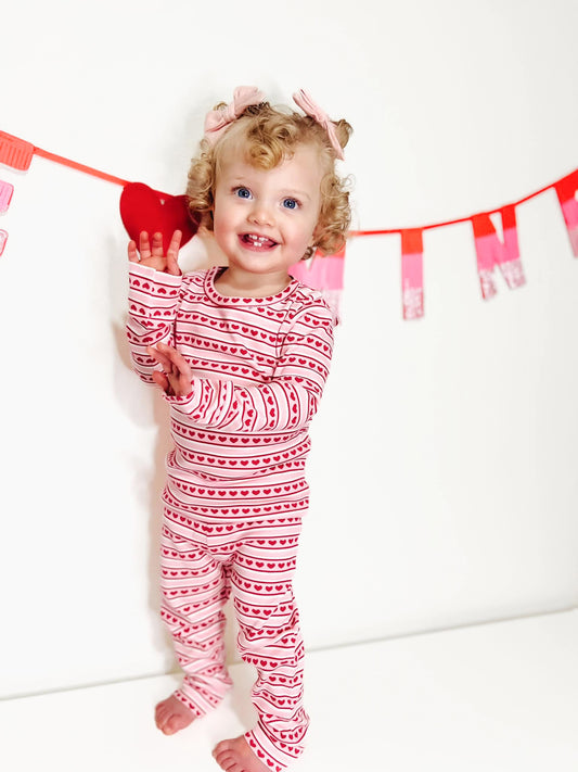 Valentine Stripe 2 Piece Set