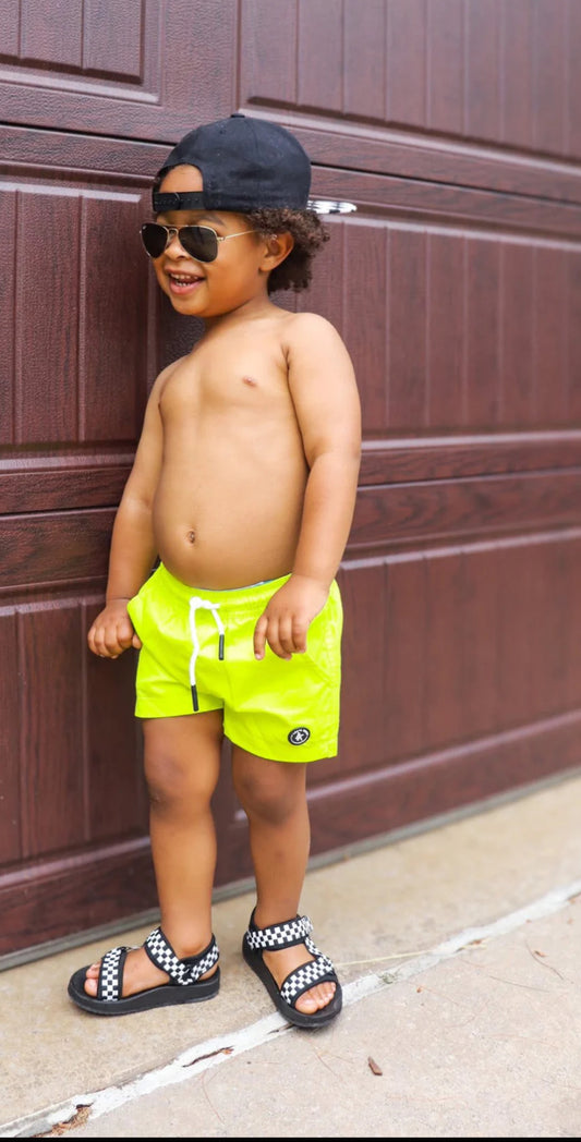 Hybrid Swim Shorts | Electric Lime