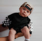 Checkered & Bolt • Bubble Romper